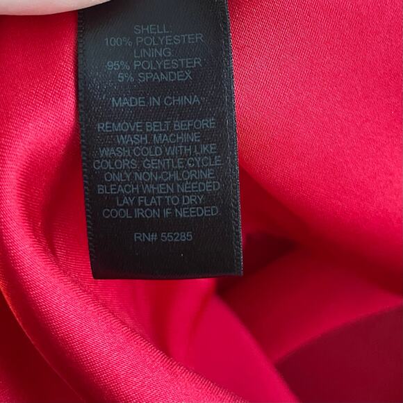 Express Red Sleeveless A-Line Mini Dress, Women's S, Formal Romantic Holiday - Picture 8 of 8